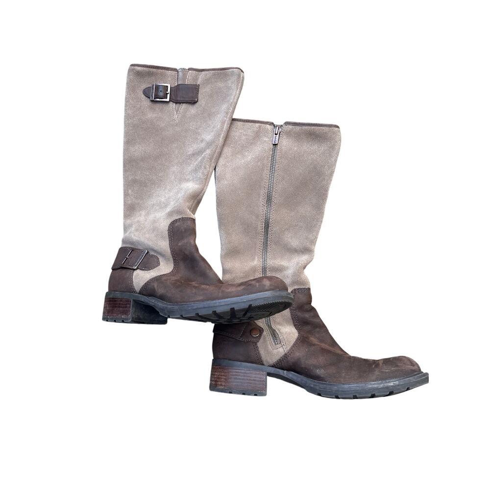 Timberland Leather & Suede Tall Riding Boots Brown 8